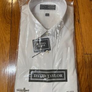 David Taylor Classic White Dress Shirt